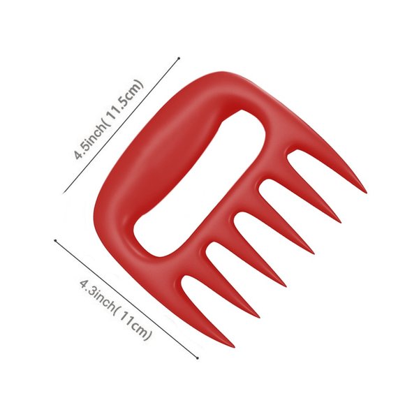 Professional Meat Chicken Poultry Pulling Holding And Shredding Claws (Red) - Picture 4 of 6